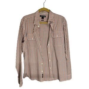 Michael Kors Men’s Tailored Fit Ling Sleeve Button Down Shirt Size Large EUC